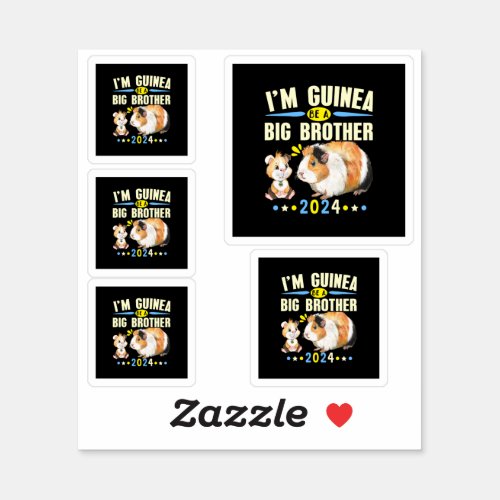 2024 Going to Be a Big Brother _ Guinea Pig Pun Sticker