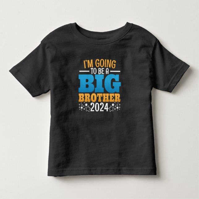 2024 Going to Be a Big Brother Toddler T-shirt (Front)