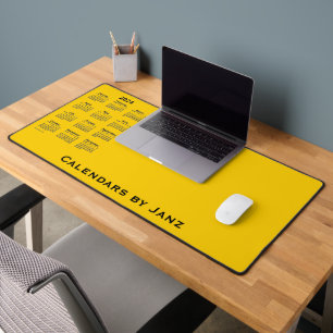 2024 Gold Calendar by Janz Desk Mat