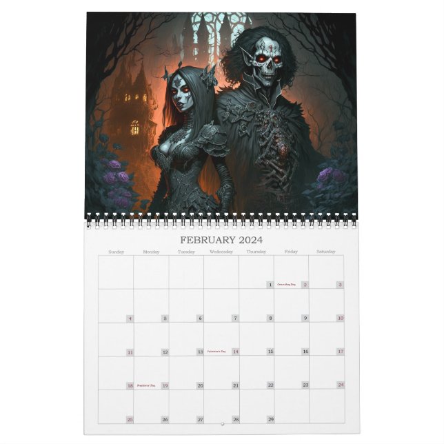 2024 Gothic Fantasy Art Calendar | Zazzle