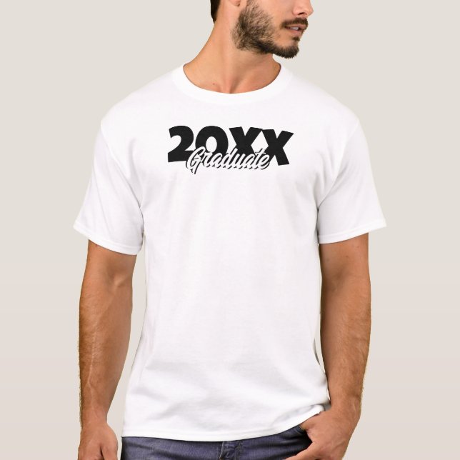 2024 Graduation Black and White T-Shirt (Front)