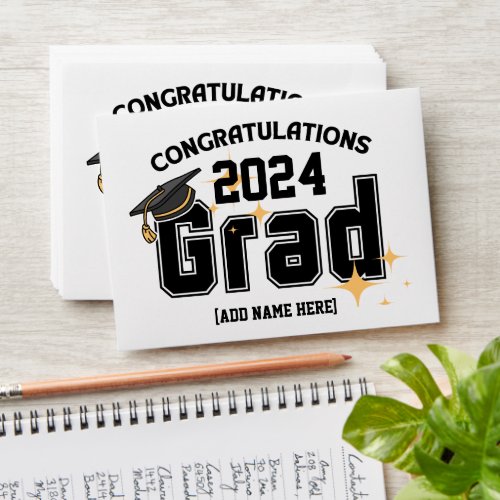 2024 Graduation Money Wallet Custom Name Cash  Envelope