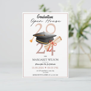 2024 Graduation Open House  Invitation