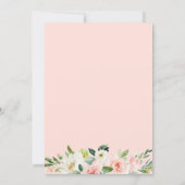 2024 Graduation Party Girly Blush Pink Floral Invitation (Back)