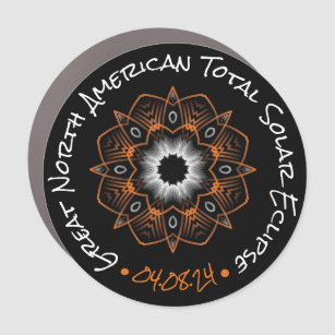 2024 Great North American Total Solar Eclipse Car Magnet