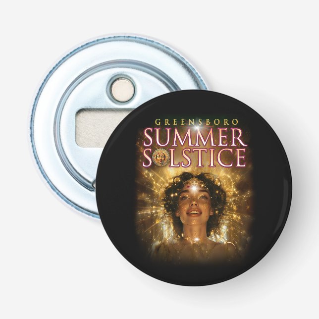 2024 Greensboro Summer Solstice Festival Souvenir Bottle Opener (Front)