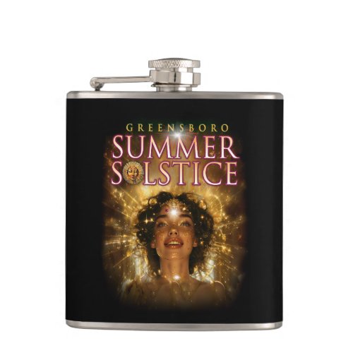 2024 Greensboro Summer Solstice Festival Souvenir Flask