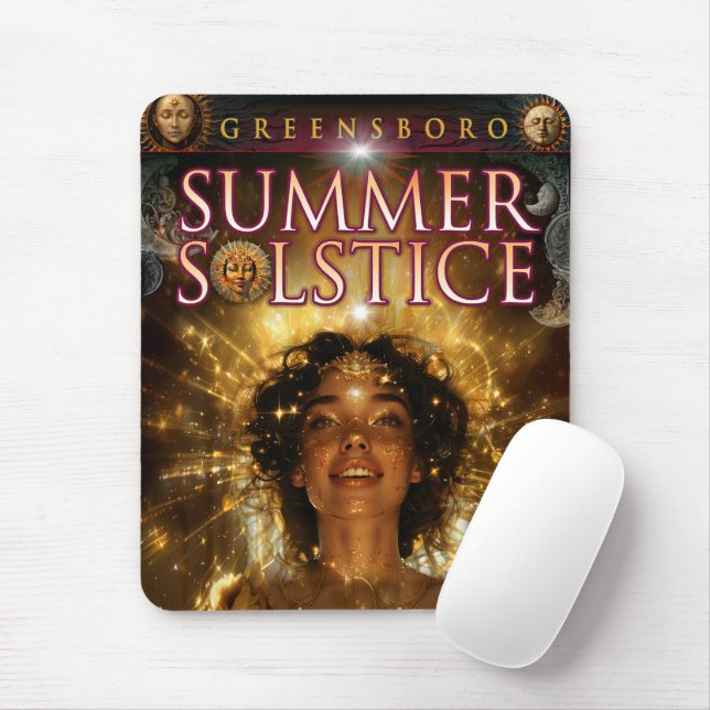 2024 Greensboro Summer Solstice Souvenir Mouse Pad (With Mouse)