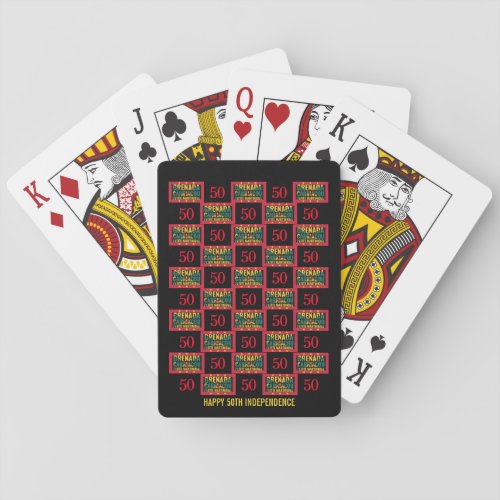 2024 GRENADA 50th Anniversary Independence Poker Cards