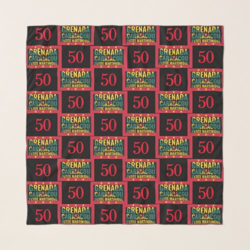 2024 GRENADA 50th Anniversary Independence Scarf
