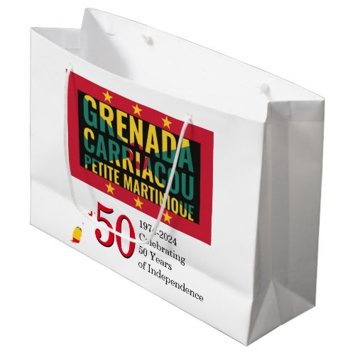 2024 GRENADIAN 50th Anniversary Independence Large Gift Bag