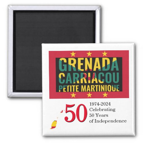 2024 GRENADIAN 50th Anniversary Independence Magnet