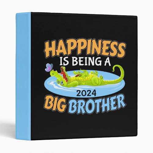 2024 Happiness is Being a Big Brother 3 Ring Binder