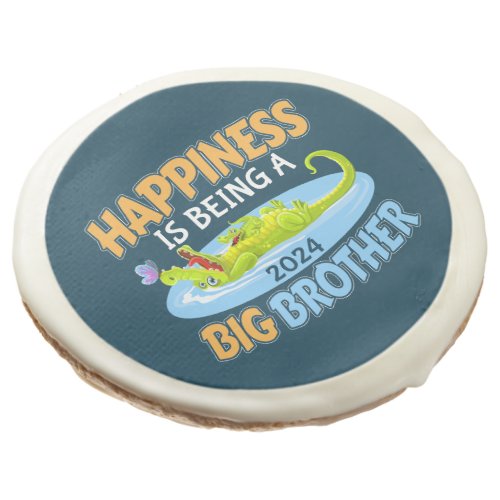 2024 Happiness is Being a Big Brother Sugar Cookie