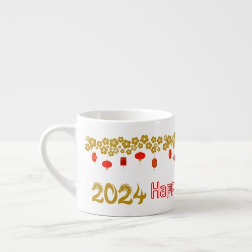 2024 Happy Lunar New Year Espresso Cup