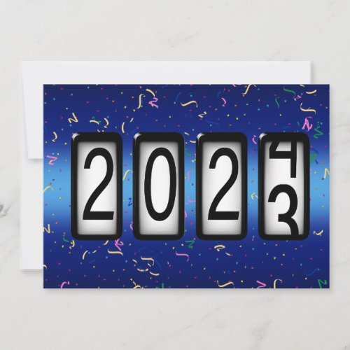 2024 Happy New Year Odometer Invitation