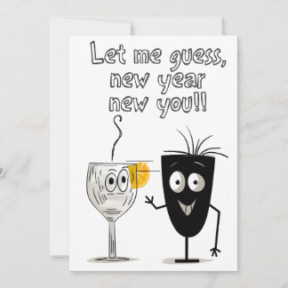 2024 Happy New Year Sarcastic Funny Meme Invitation