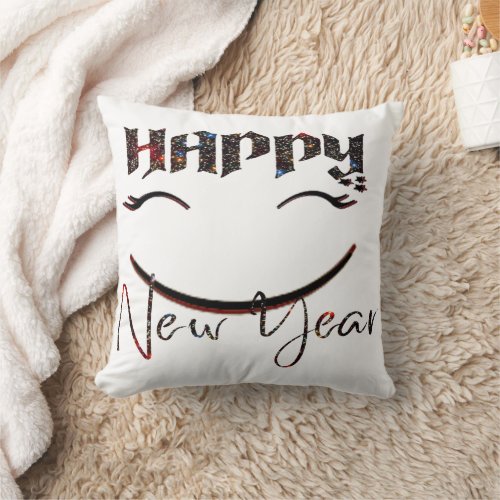 2024 Happy New Year Throw Pillow