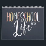 2024 Homeschool Life Original Quotes Calendar<br><div class="desc">This Homeschool Life Calendar features typography by Dawn Earles and quotes by Charlotte Mason, John Holt, Mahatma Gandhi, and more! Hang up in the homeschool room as functional decor and get a new quote to inspire you each month. The monthly artwork combines hand-lettered duo's, soft muted colors in navy, gold,...</div>