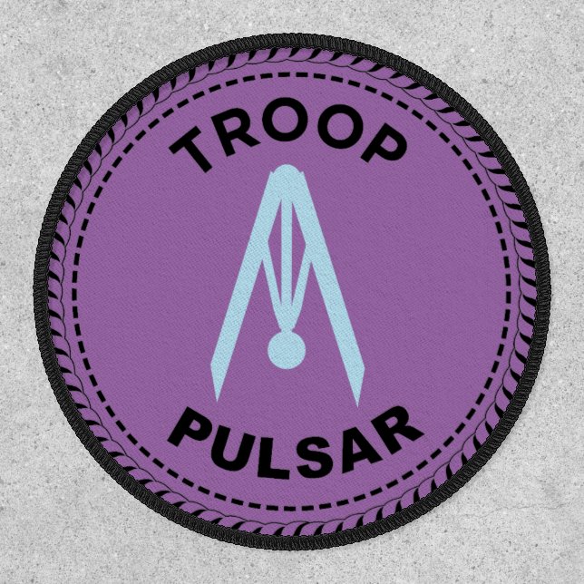 2024 IGGPPCamp Troop Pride Compass Patch (Front)