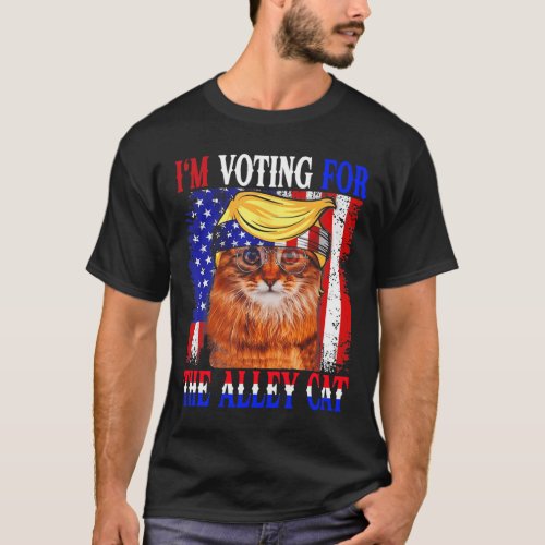 2024 Im Voting For The Alley Cat Republican Elect T_Shirt