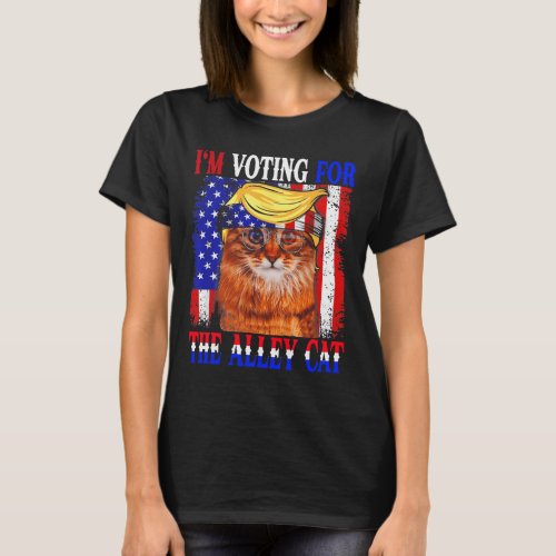 2024 Im Voting For The Alley Cat Republican Elect T_Shirt
