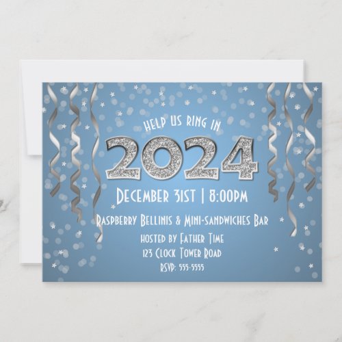 2024 in Diamonds New Years Eve Invitation