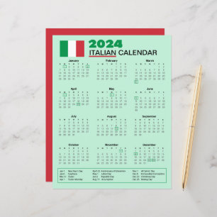 2024 Italian Calendar with Holidays Calendario