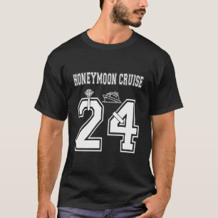 2024 Just Married Honeymoon Cruise Newlyweds Wife T-Shirt