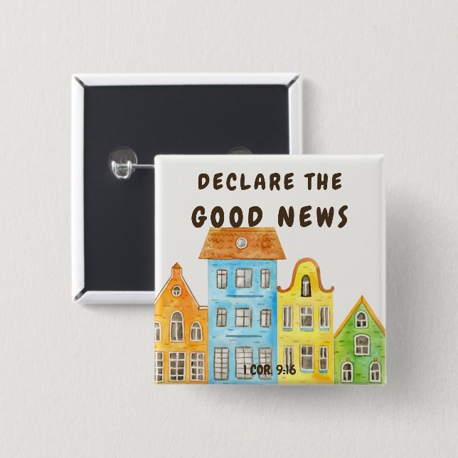 2024 JW Convention Declare the Good News   Button (Front & Back)