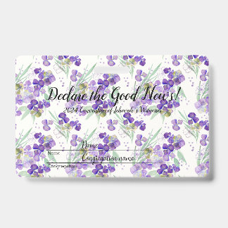 2024 JW convention Hydrangeas  Badge