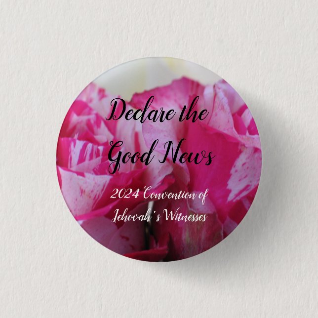 2024 JW Declare the Good News customize Button (Front)