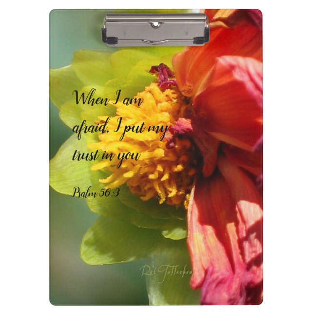 2024 JW year text Psalm 56:3  Clipboard (Front)