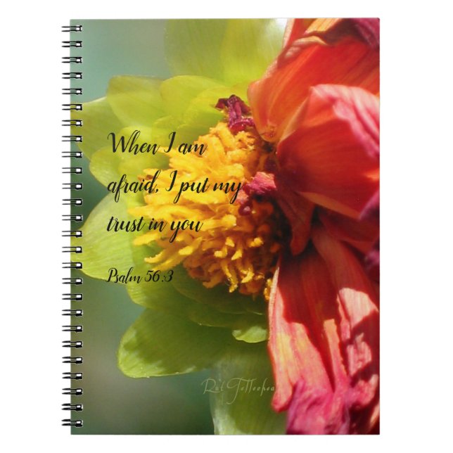 2024 JW year text Psalm 56:3  Notebook (Front)