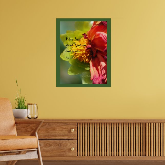 2024 JW year text Psalm 56:3 Poster (Living Room 2)