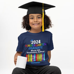 2024 Kindergarten Graduate Personalized Cute Kids T-Shirt