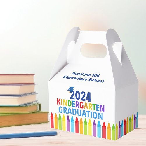 2024 Kindergarten Graduation Custom School Party Favor Boxes