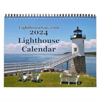 2024 Lighthouseguy.com Lighthouse Calendar by LighthouseGuy at Zazzle