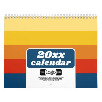 2024 Logo - Business Gift - Interesting Patterns Calendar by BusinessStationery at Zazzle