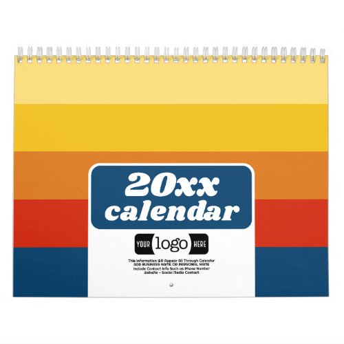 2024 Logo _ Business Gift _ Interesting Patterns Calendar