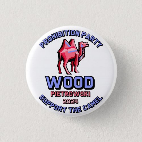 2024 Logo Wood Pietrowski Artsy Pink Camel Button