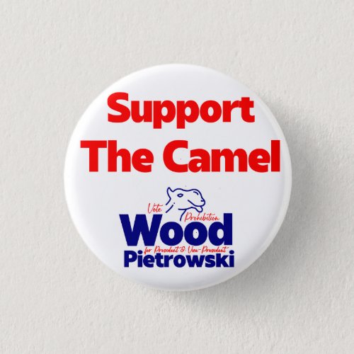 2024 Logo Wood  Pietrowski Camel Slogan Button
