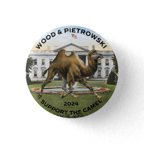 2024 Logo Wood Pietrowski White House Camel Button