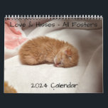 2024 Love & Hisses Calendar - All fosters<br><div class="desc">The Love & Hisses 2024 Calendar featuring all of our 2023 fosters: Linzer & Cinnaspin,  Brioche,  Lincoln & Lilly,  Joanie & Marsali,  the Crate Catsbys,  the Nestlings,  the Trekklings,  and M'Lynn & Shelby.</div>