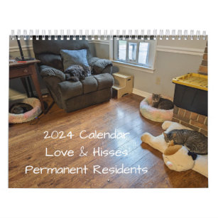 2024 Love & Hisses Calendar - Permanent Residents