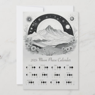 2024 Lunar Phase Moon Cycle Southern Hemisphere Invitation