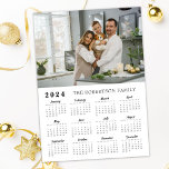2024 Magnetic Calendar Custom Family Photo<br><div class="desc">2024 Magnetic Calendar Custom Family Photo. Add your photo and create perfect Magnetic Calendar!</div>