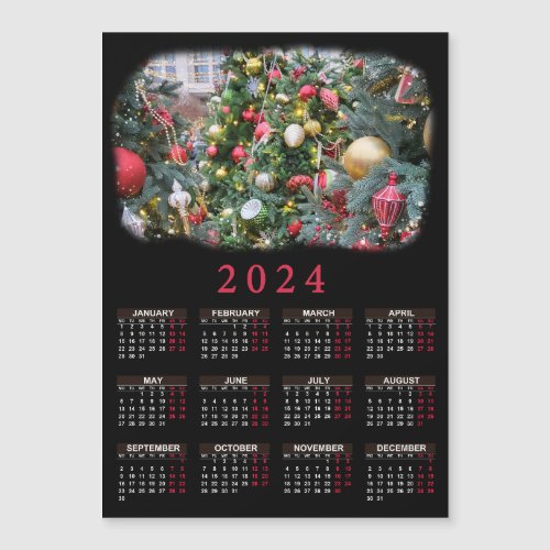 2024 magnetic calendar with your Christmas photo
