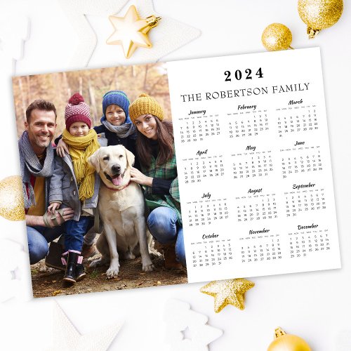 2024 Magnetic Modern Calendar Family Photo