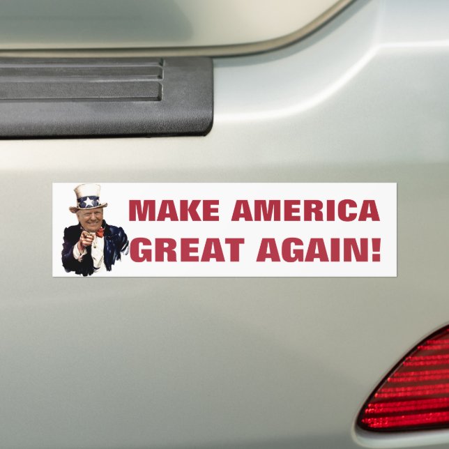 2024 Make America Great Again Donald Trump Bumper Sticker (On Car)